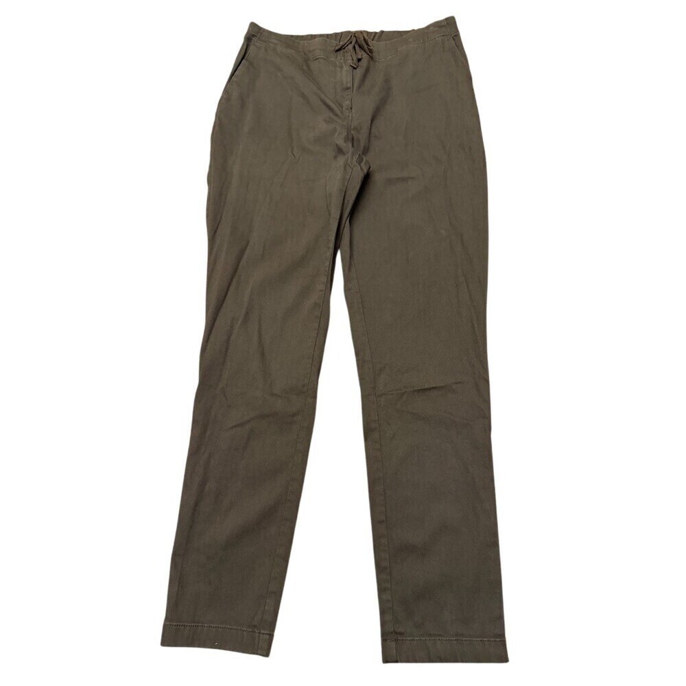 J. Jill Olive Green Straight Leg Pants Size 10